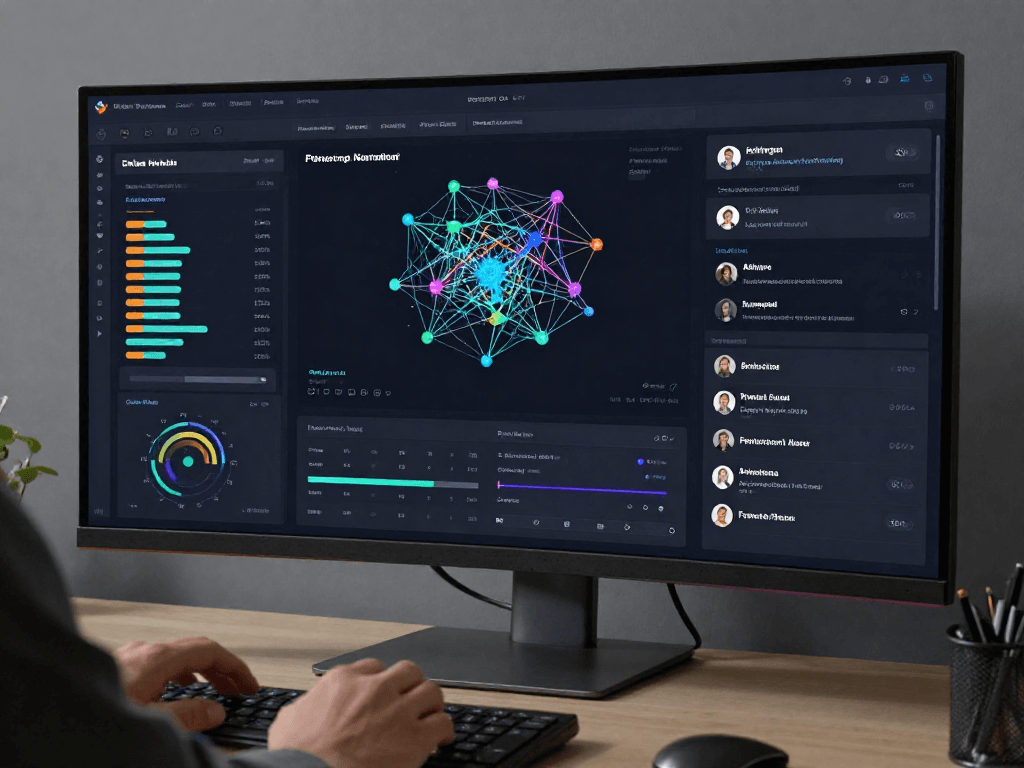 Visual representation of tubeorigin, demonstrating AI tool performance and machine learning capabilities in a modern SaaS platform.