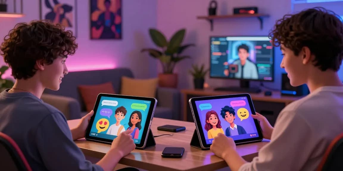 Engaging interaction with NSFW AI avatars on modern devices, showcasing vibrant chat experience.