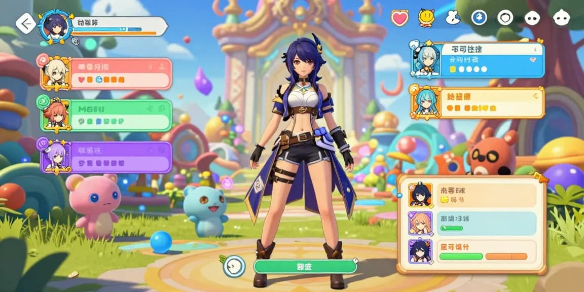 Engaging scene showcasing characters from Adult Visual Novel Games in a vibrant fantasy setting.