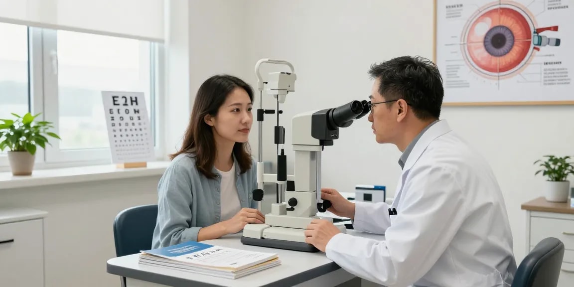 Consultation at SNU Eye Clinic showcasing advanced eye care solutions at snuseoulglobal.com/ru.
