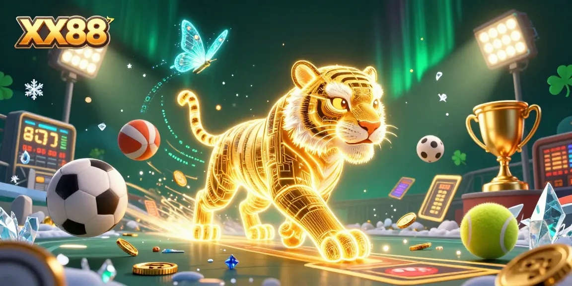 Engage in thrilling gameplay at XX88 with dynamic sports elements in a vibrant 3D casino