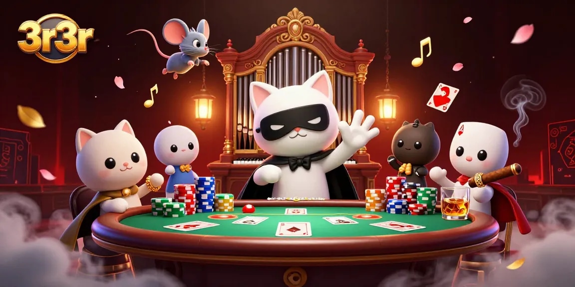Experience thrilling entertainment and rewards with 3r3r in a lively casino scene.