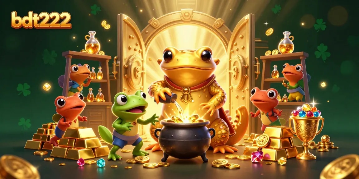 Spin the reels at bdt222, featuring a dynamic alchemist's lab, gold coins, and treasures.