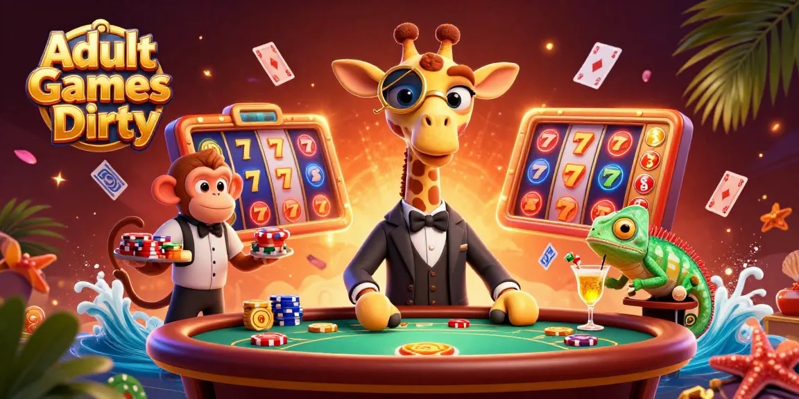 Experience thrilling action with vibrant Adult Games Dirty at a luxurious casino scene.