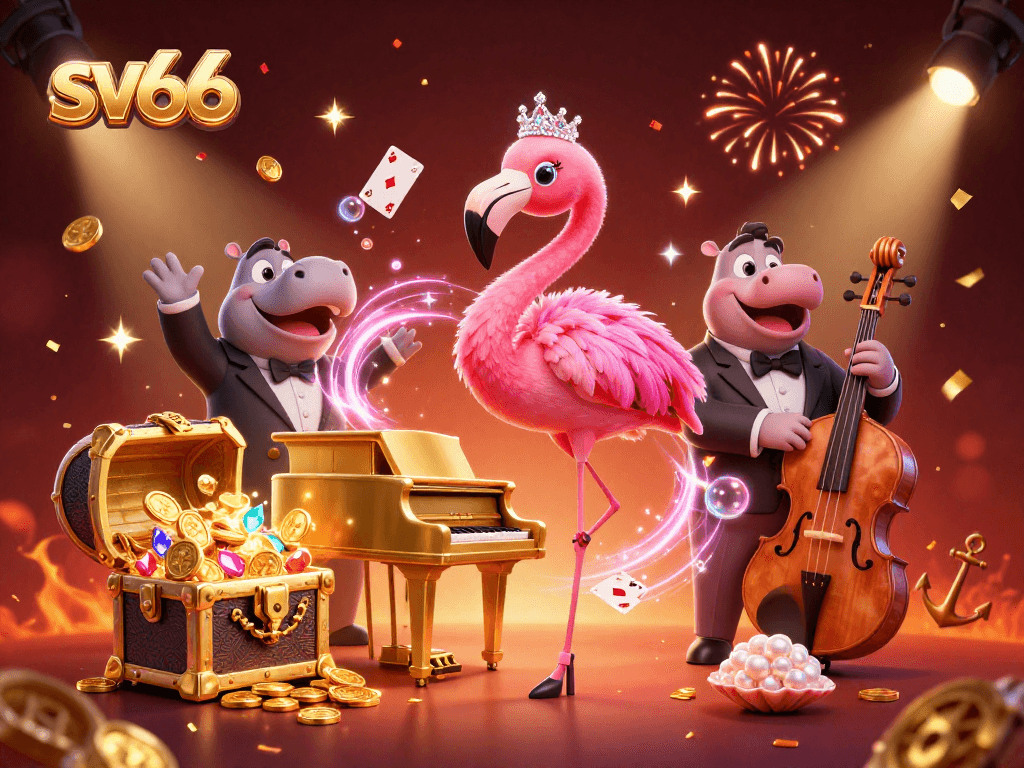 Engage with sv66's vibrant casino experience with colorful game elements and lively characters.