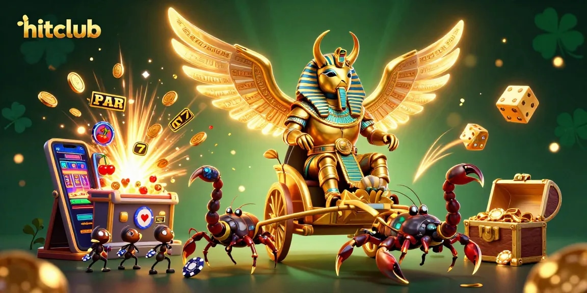 Hitclub showcases an exciting 3D casino scene with vibrant characters and thrilling gameplay elements.