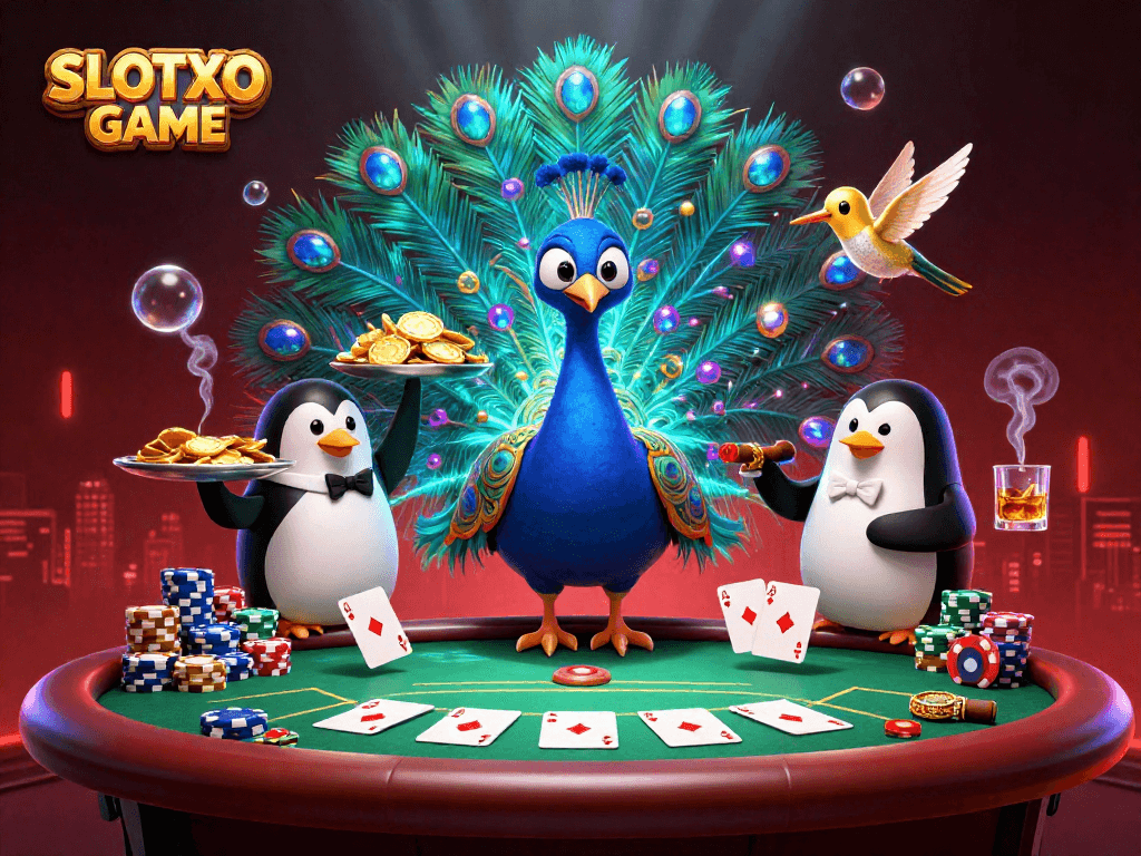 เล่นสล็อตเกม SLOTXO พร้อมกับตัวละครพิเศษในบรรยากาศคาสิโนที่ตื่นเต้นสุดๆ