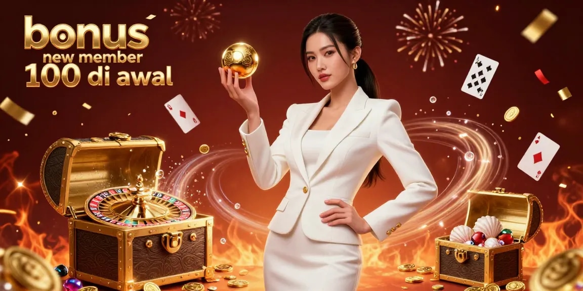 Experience the thrill with bonus new member 100 di awal in an exciting casino atmosphere, enhancing your game journey.