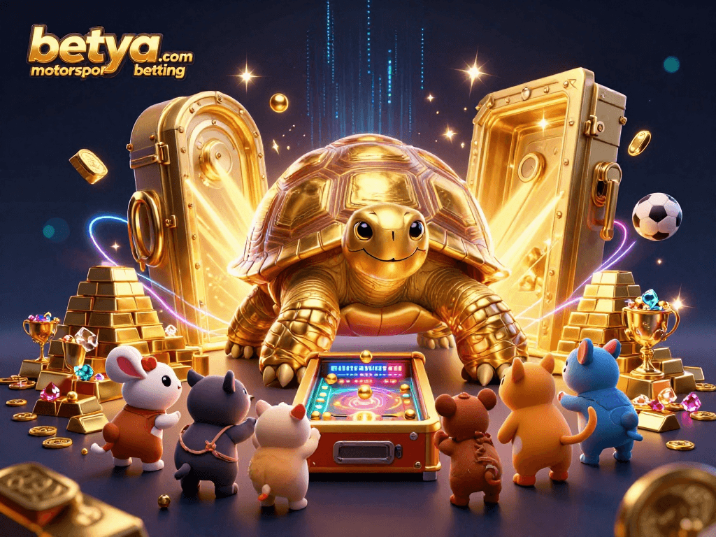 Engage in betya.com motorsport betting excitement with a vibrant 3D illustration showcasing thrilling racing elements.
