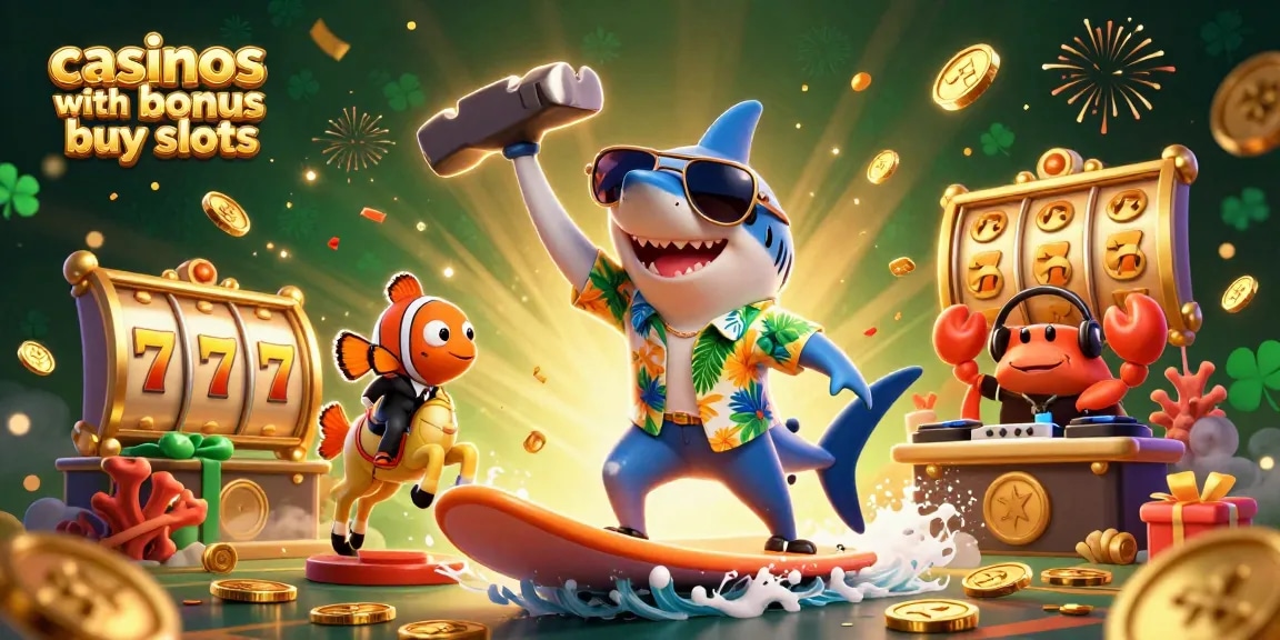 Engage in thrilling gameplay at casinos with bonus buy slots, featuring vibrant characters and dynamic elements.
