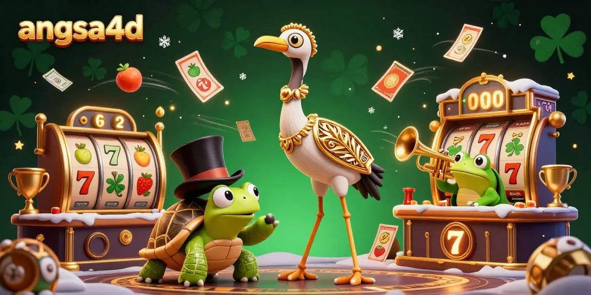 Embrace thrilling gameplay at angsa4d with 3D colorful casino characters amidst vibrant slot symbols.