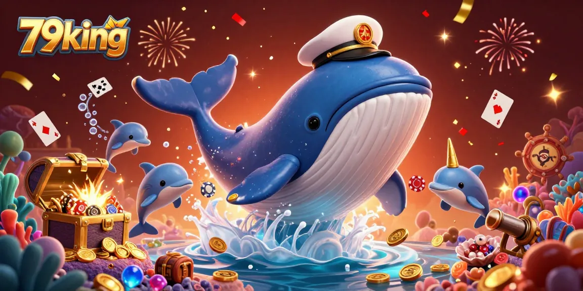 Engage with 79king's exciting casino adventure, featuring lively sea creatures and poker excitement!