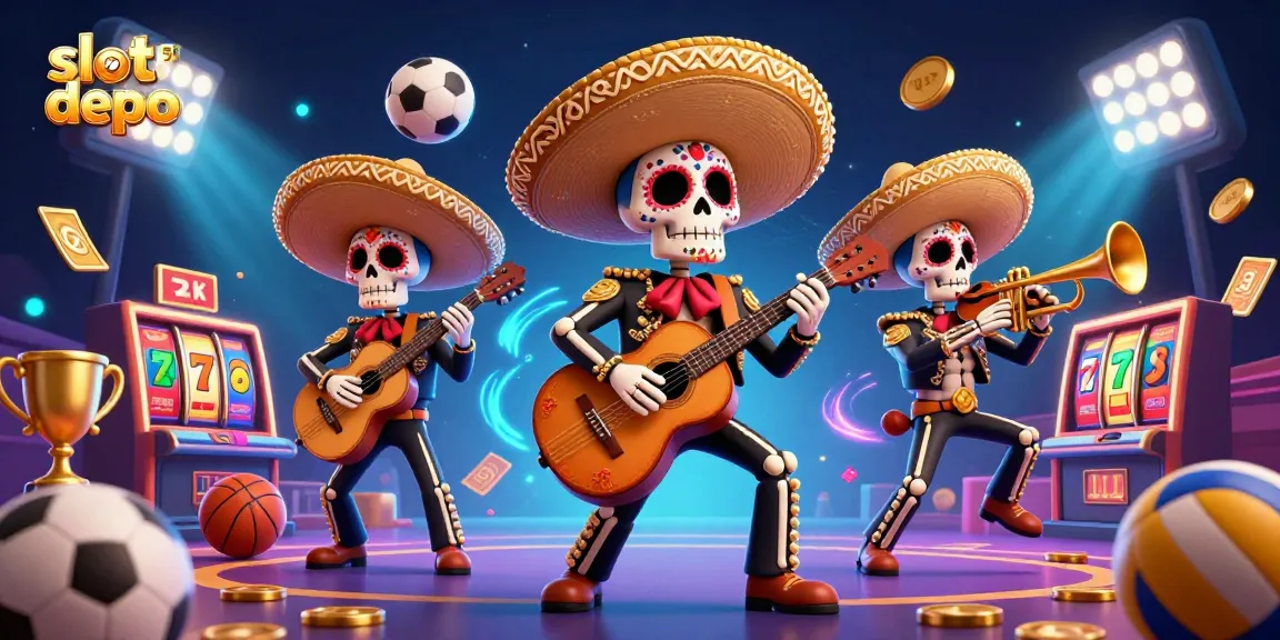 Engage with exciting slot depo 5k action featuring vibrant mariachi band characters and dynamic casino elements.