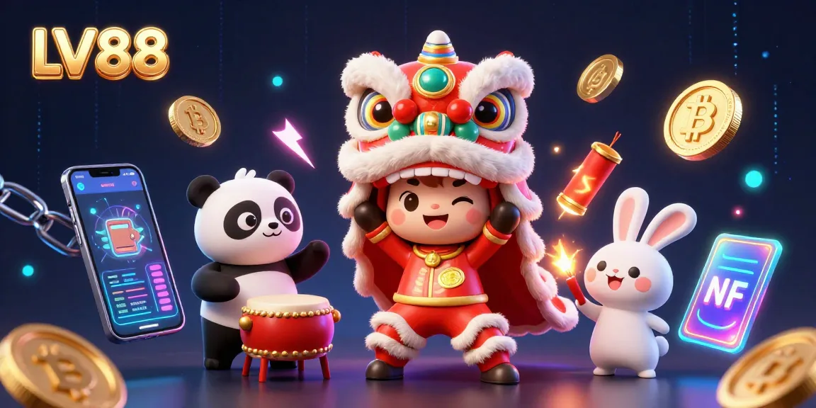 Engage with LV88 by joining in festive online casino games featuring vibrant characters and crypto elements.