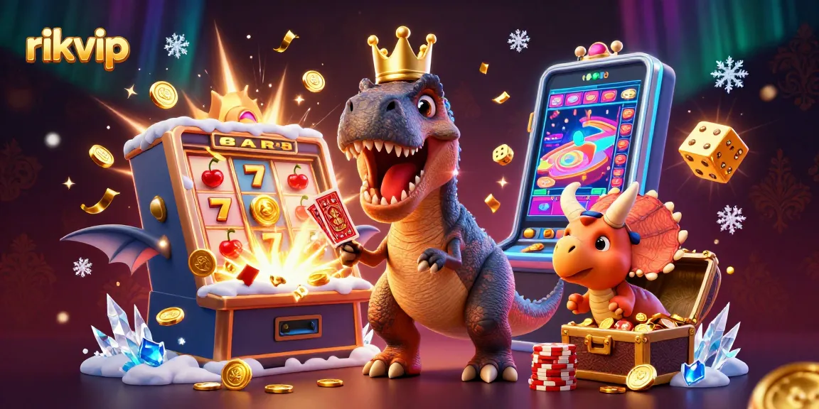 Engage in exciting gameplay at rikvip with thrilling characters amid a vibrant casino atmosphere.