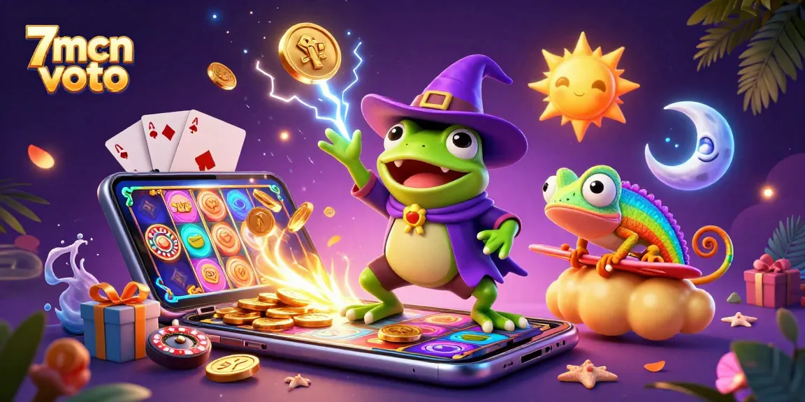 Enhance your gameplay with 7mcn voto's dynamic scene showcasing vibrant casino elements.