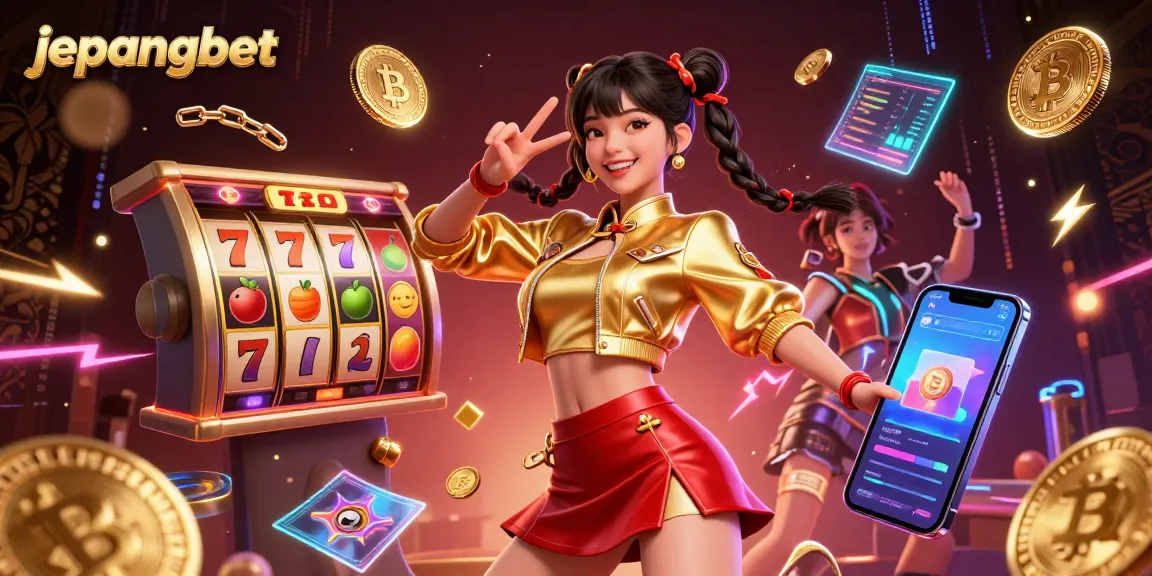 Engage with Jepangbet for exciting slot games featuring dynamic visuals and vibrant characters.