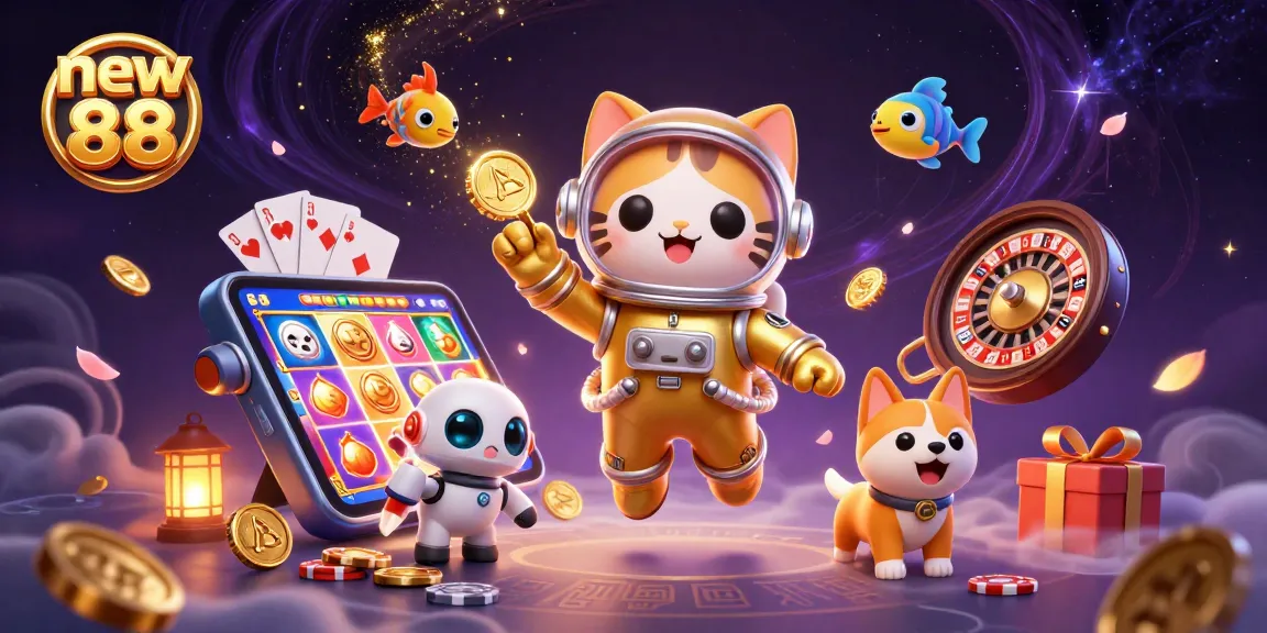 Experience new 88's thrilling slot games with vibrant characters and dynamic casino elements.