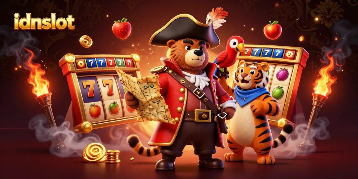 Experience thrilling gameplay at idnslot with a vibrant 3D cartoon scene featuring dynamic slot elements.
