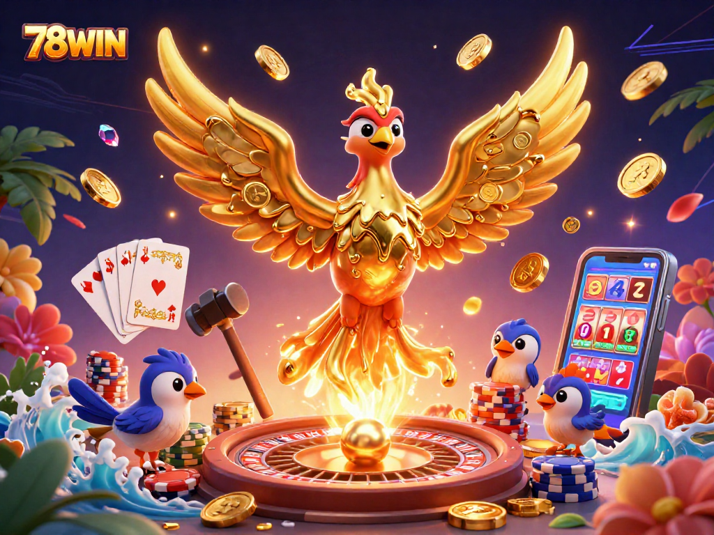 Experience the thrill of winning at 78WIN with immersive 3D casino gaming elements.