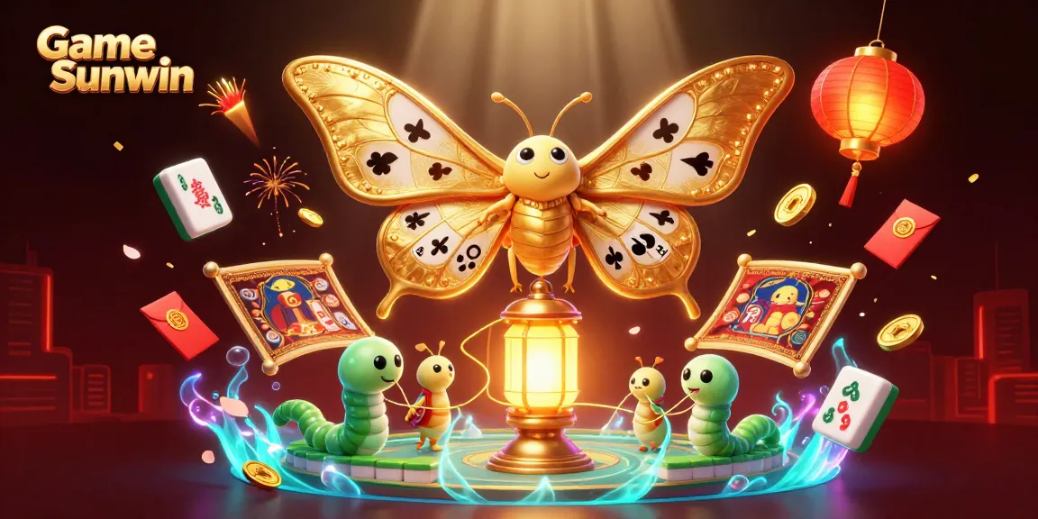 Engage with Game Sunwin’s vibrant casino scene featuring dazzling characters and festive elements.
