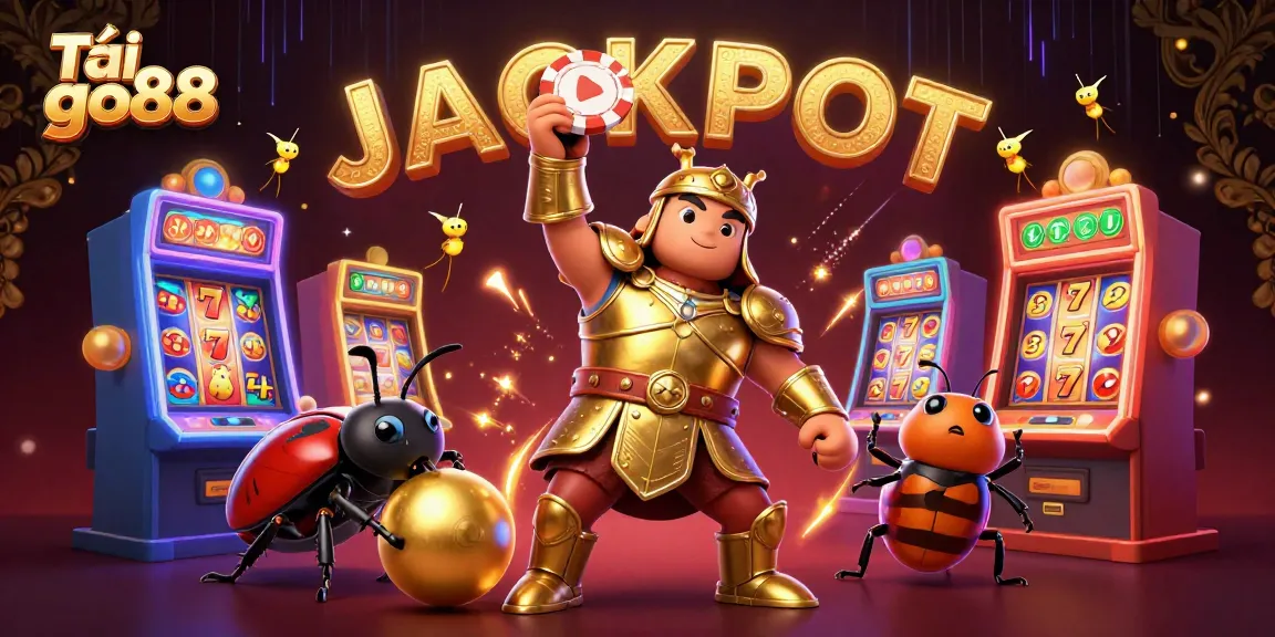 Win big with Tải go88, showcasing vibrant casino elements and characters in a dynamic 3D illustration.