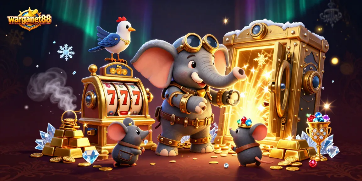 Spin the golden slot machine with warganet88 and uncover hidden treasures amid dazzling jewels.