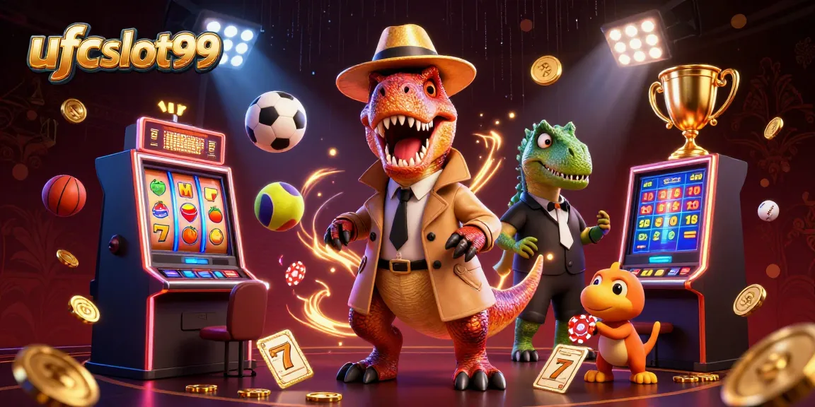 Experience the thrills at ufcslot99 with a velociraptor card counter at the slots.