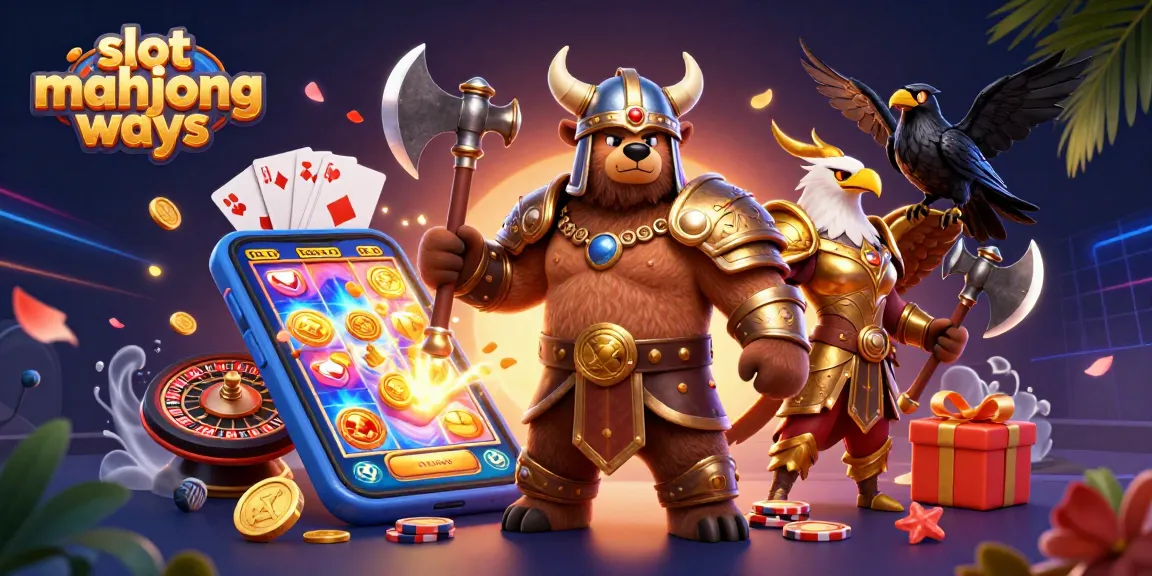 Experience the thrill of slot mahjong ways with a dynamic scene of casino excitement.