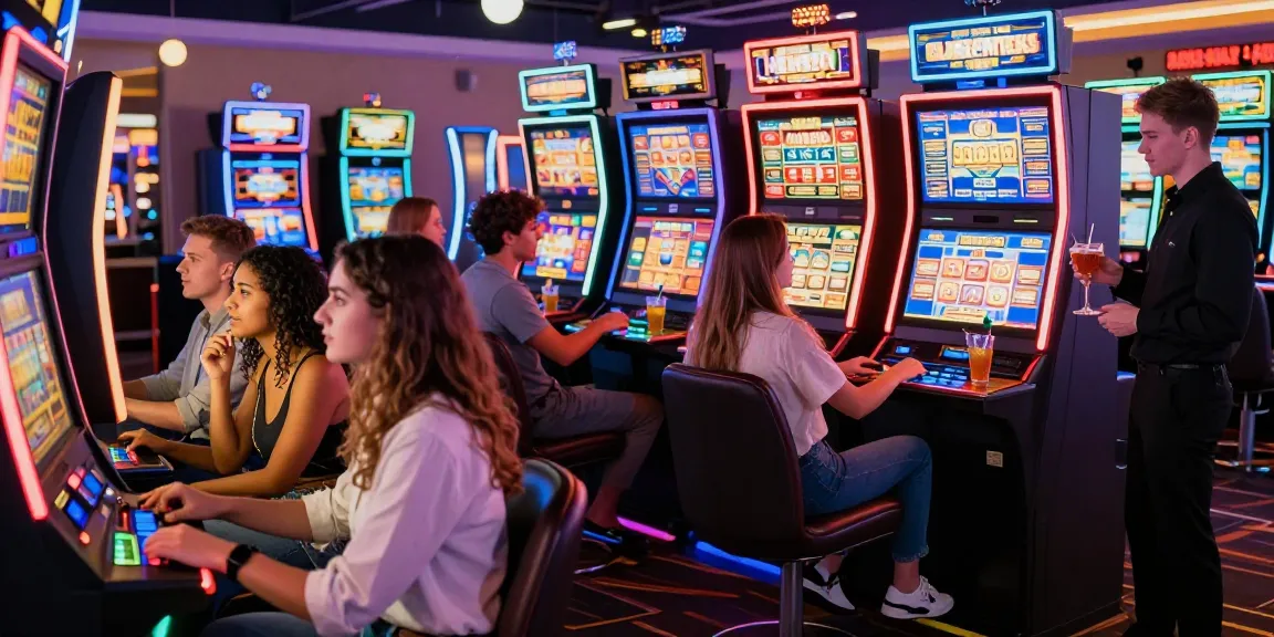 Players enjoying slot88 games in a lively casino atmosphere.