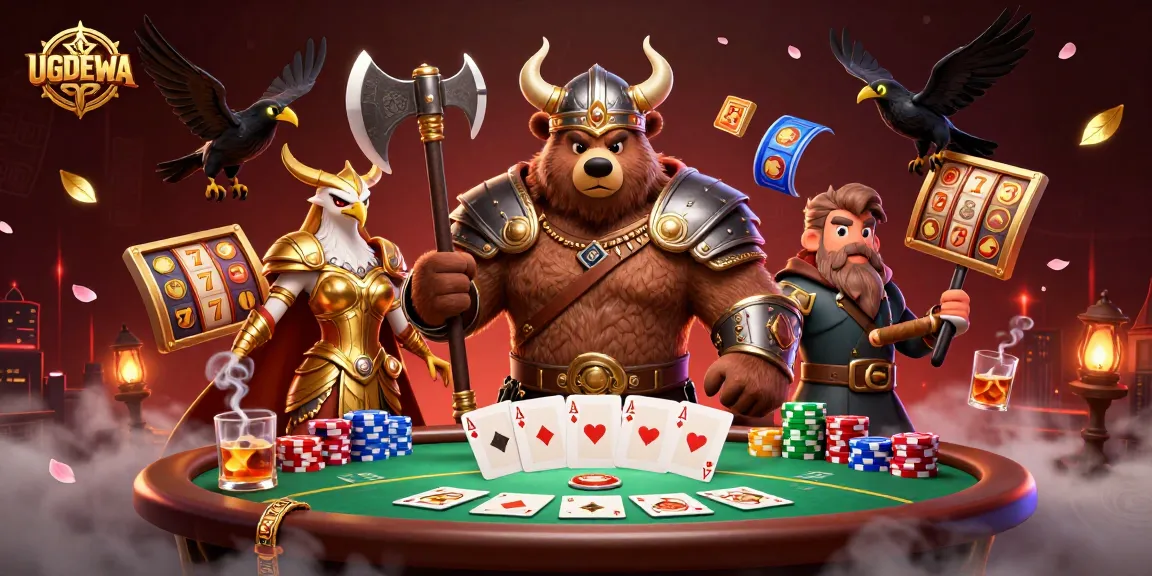 Experience the thrilling gameplay of UGDEWA with vibrant slot elements and dynamic characters.