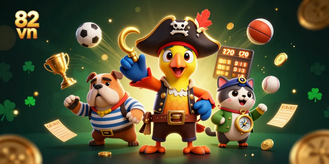 Bettors experience thrilling wins with 82 vn, dynamic pirate characters leading the fun betting atmosphere.