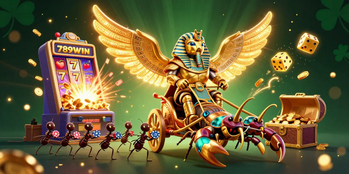 Experience the thrill of gaming with 789WIN, featuring vibrant characters and dynamic casino elements.