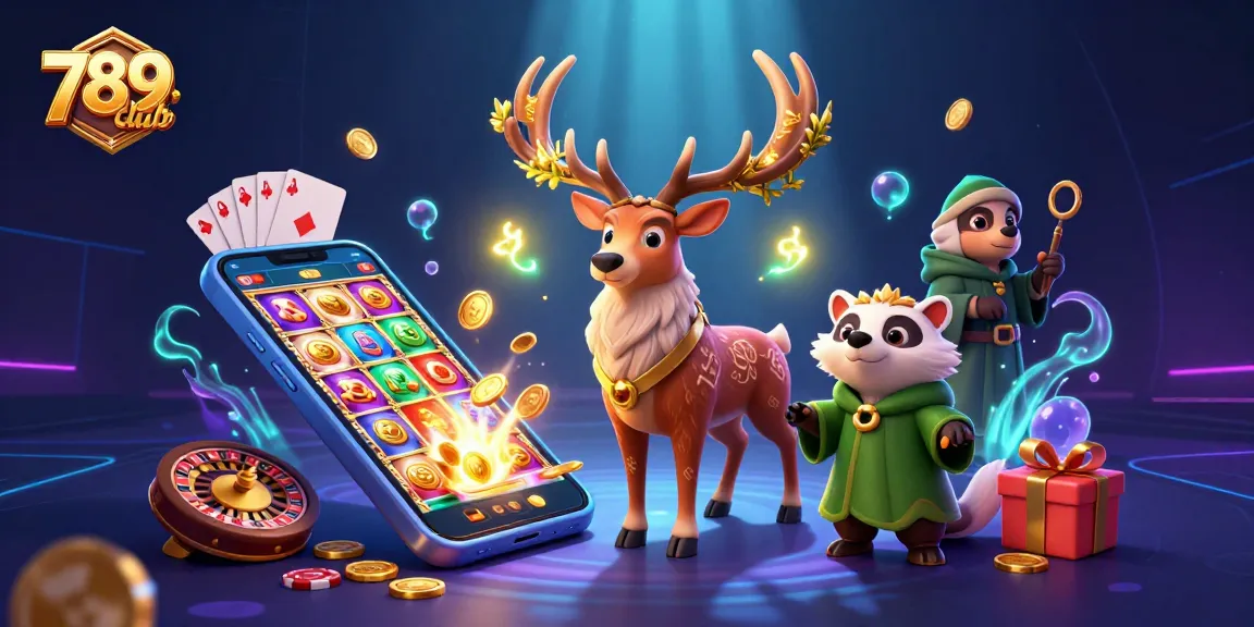 Engage with 789club's thrilling slot games as a Celtic stag and wise badger illuminate the casino adventure.
