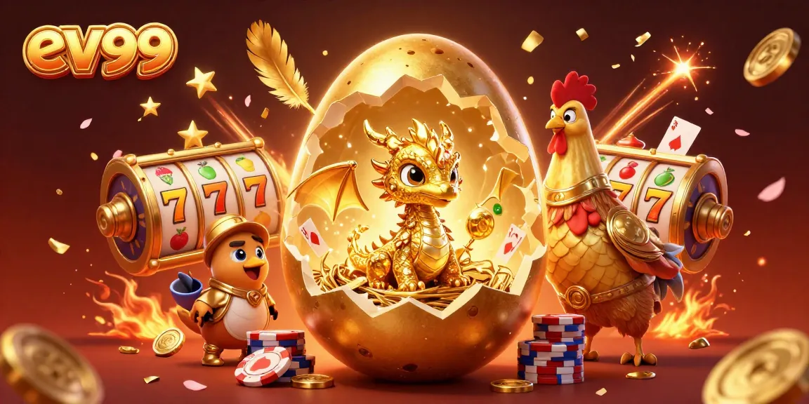 Engage with captivating ev99 slot gameplay featuring a golden dragon and poker chips in a vibrant casino scene.