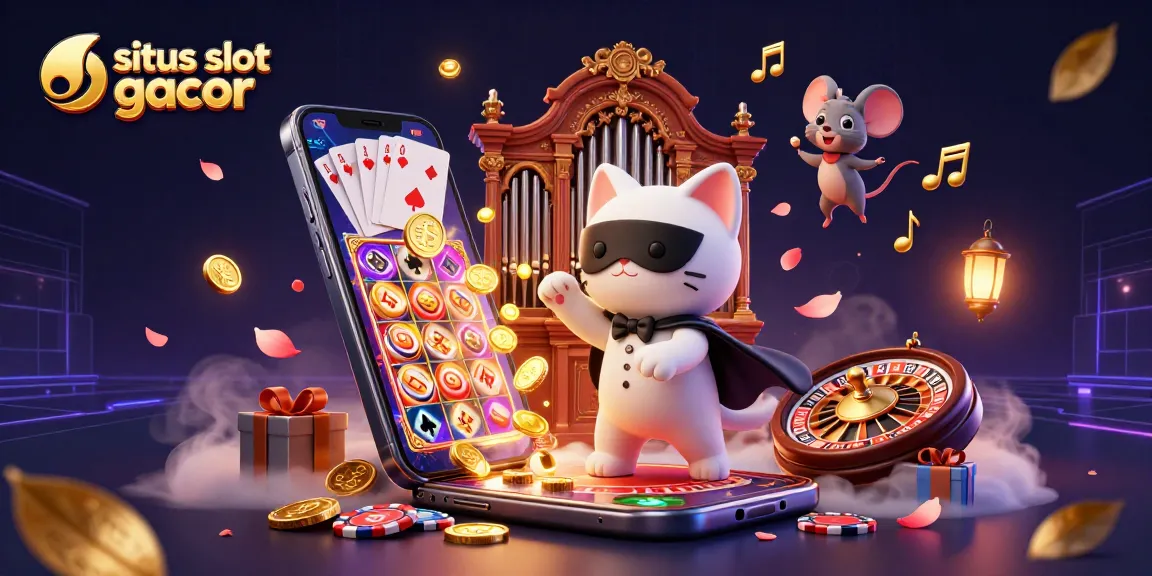 Engage with situs slot gacor as a 3D phantom cat and acrobat mouse celebrate casino wins.