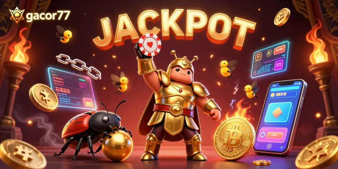 Rasakan keseruan gacor77 dengan jackpot yang menang dan elemen kasino digital mengelilingi aksi epik ini.