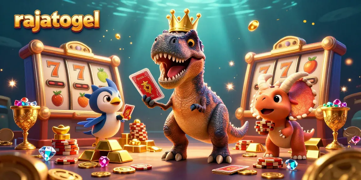 Experience rajatogel slot games with lively characters and vibrant casino elements.