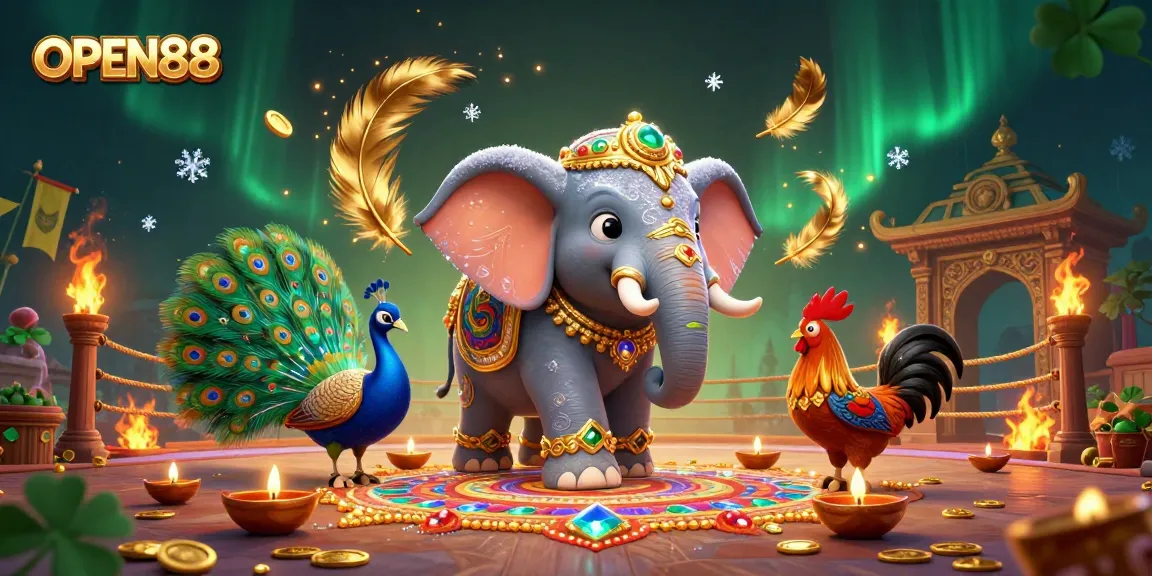 Experience thrilling cockfighting action at OPEN88 with vibrant visuals and immersive gaming elements.