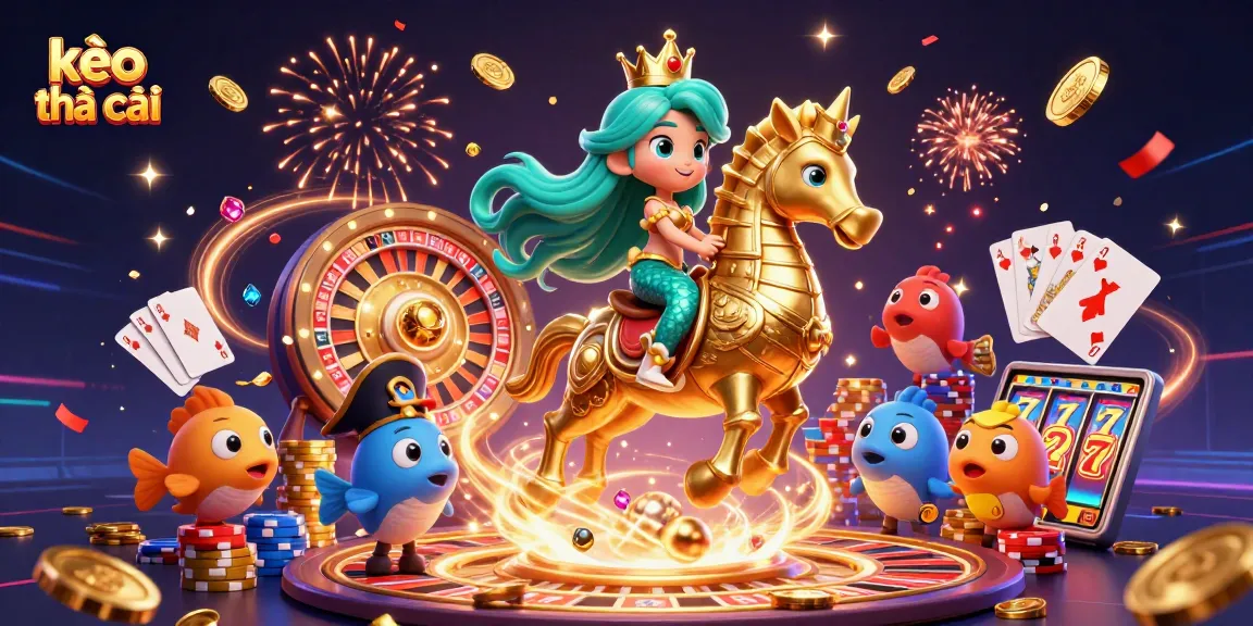 Engage with kèo nhà cái at this vibrant casino scene, showcasing thrilling betting elements and characters.