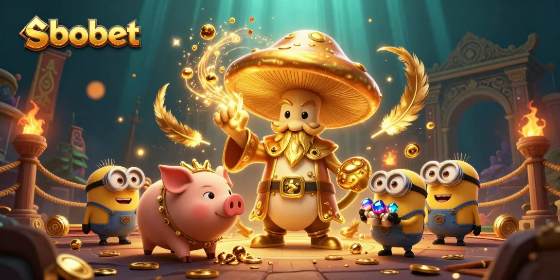 Experience sbobet in a magical casino realm with dynamic golden wizardry and treasure.