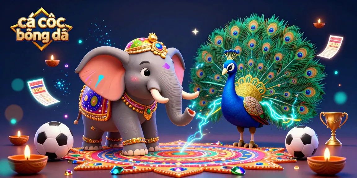Engage in cá cược bóng đá with a vibrant sports betting illustration filled with colorful characters and dynamic gameplay elements.