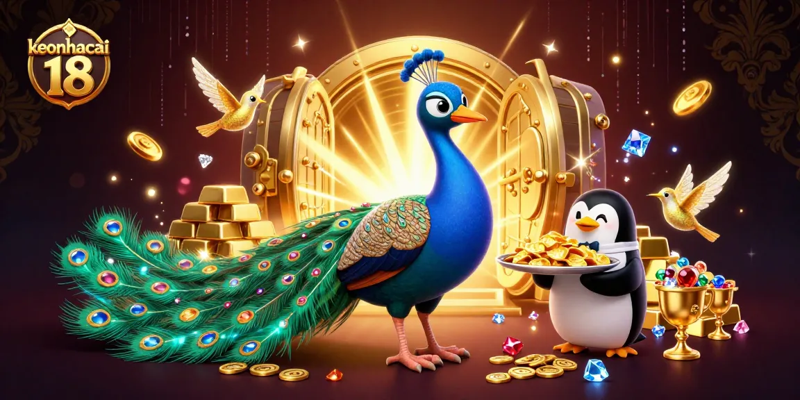 Join the excitement of keonhacai 18 with gemstone-rich visuals showcasing a vibrant casino atmosphere.