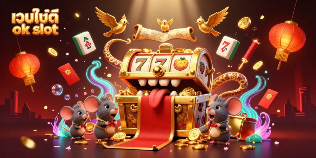 ศูนย์รวมความสนุกกับสล็อตออนไลน์ เว็บไซต์ ok slot นำเสนอภาพประกอบคาสิโนแบบ 3D