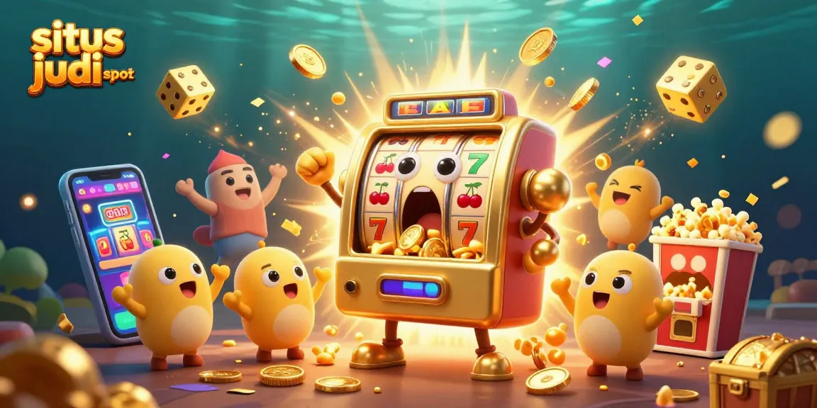 Menangkan situs judi slot dengan mesin slot emas dan koin berlimpah yang jatuh.