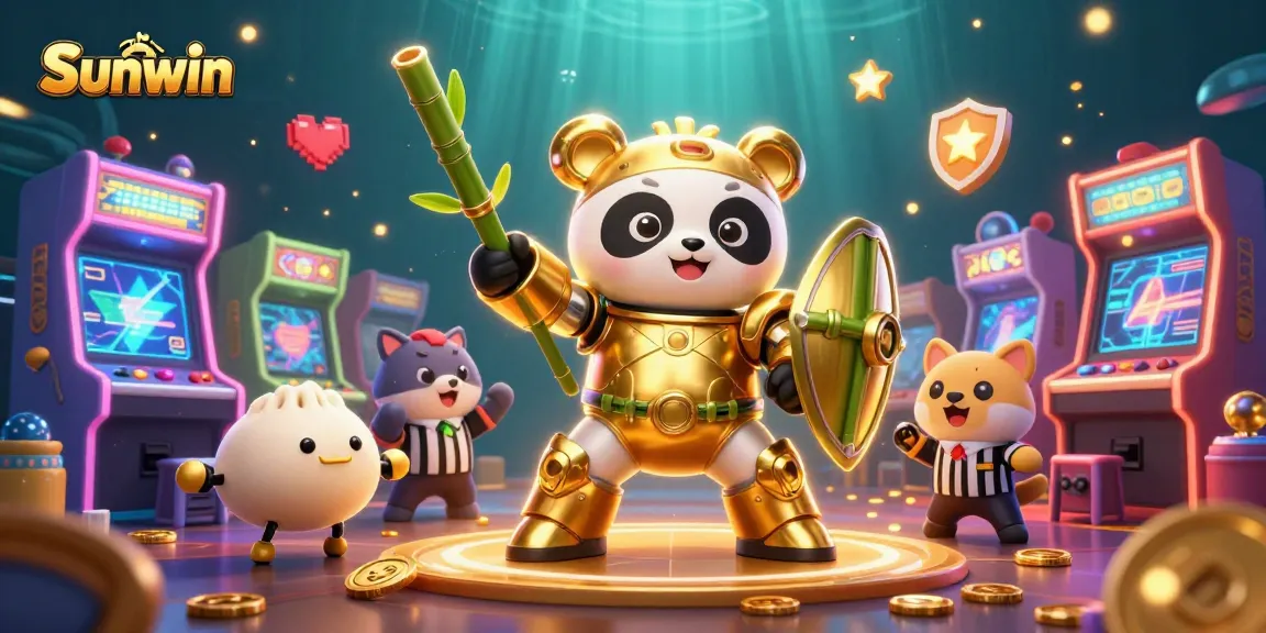 Experience the excitement of Sunwin with vibrant 3D casino characters and dynamic game elements.