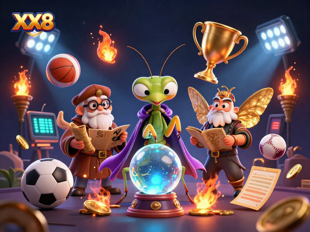 Experience the exciting world of XX8 with animated characters exploring betting strategies in a vibrant casino.