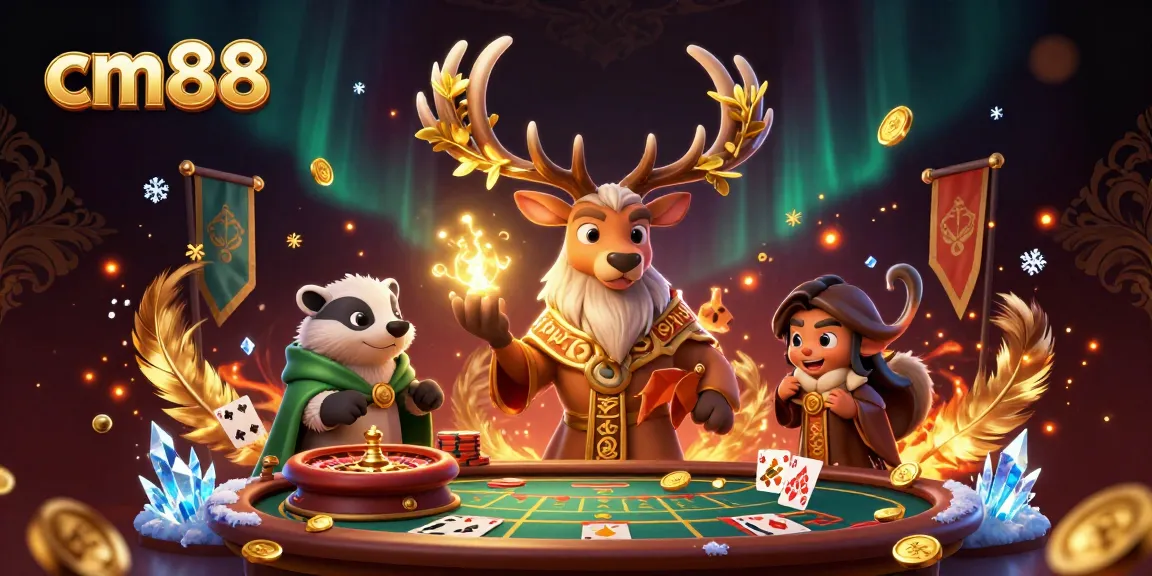 Engage in exciting gaming action at cm88 with illuminated characters and stunning casino elements.