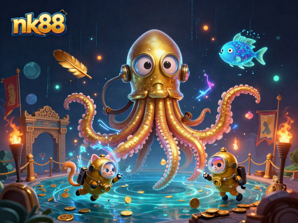 Engage with the kraken in a vibrant nk88 casino adventure under the sea.
