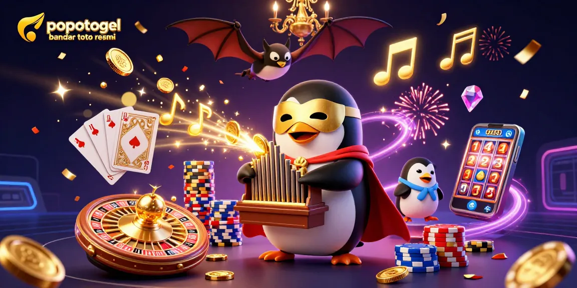 Experience the thrilling world of popotogel bandar toto resmi with vibrant casino elements and dynamic visuals.
